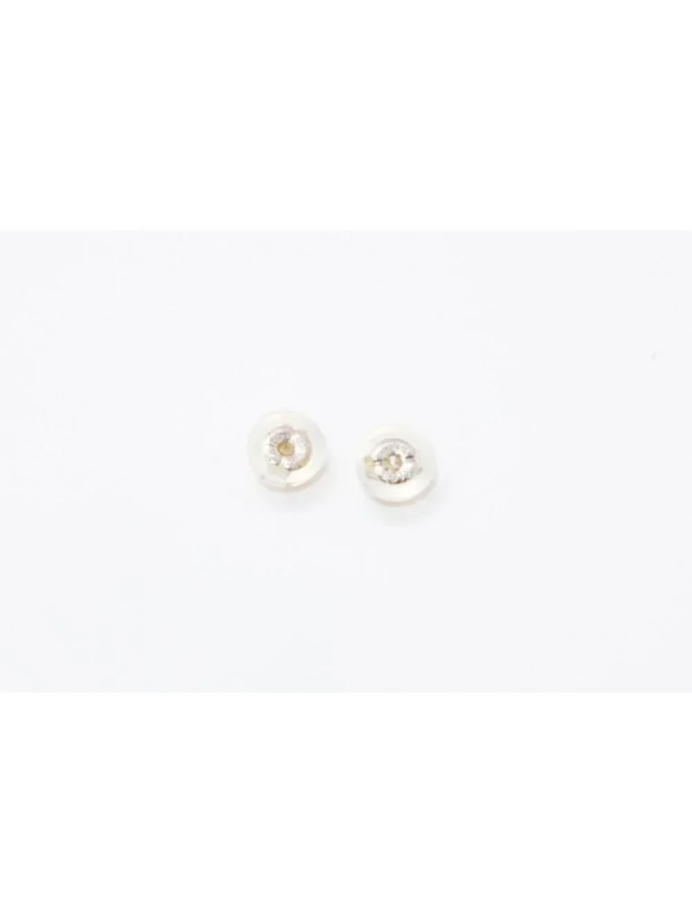 Chanel CC Logo Earrings 05 Color Stone Metal Silver
